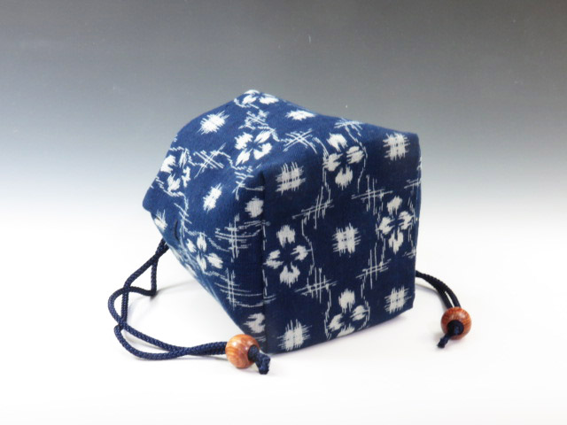 Japanese sake cup carrying pouch (Splashed pattern)