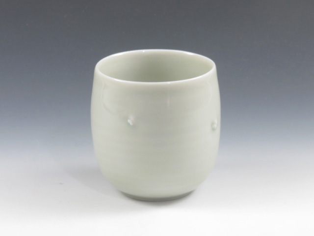 Tobe-Yaki (Ehime) Sanjyo-Gama Japanese sake cup (guinomi) 7TOB0026