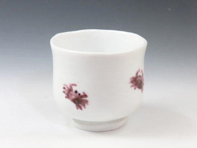 Izushi-Yaki (Hyogo) Ueda Seitojyo Japanese sake cup (guinomi) 5IZU0026