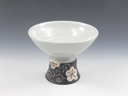 photo Kirigome-Yaki (Miyagi) Miura-Tobo Japanese sake cup (guinomi) 1KIR0004