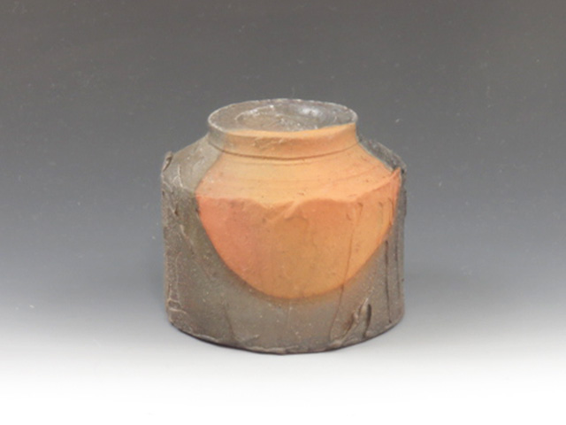 Bizen-Yaki (Okayama) Noriyasu Takezaki Japanese sake cup (guinomi) 6BIZ0109