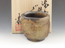 photo Bizen-Yaki (Okayama) Noriyasu Takezaki Japanese sake cup (guinomi) 6BIZ0111