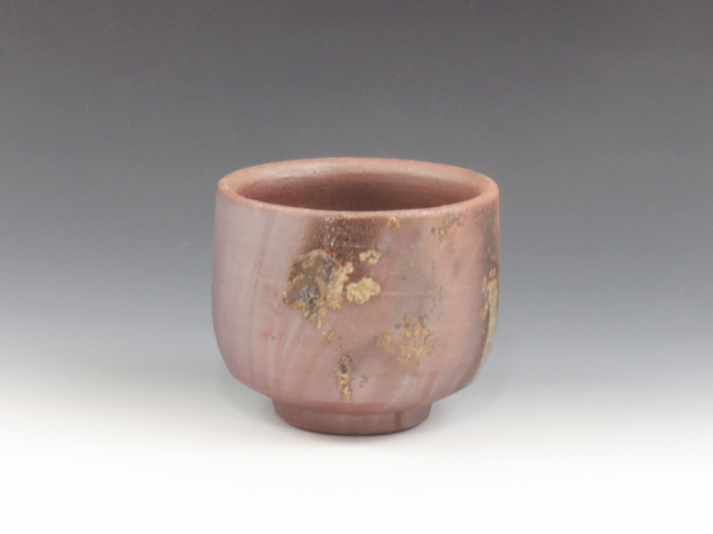 Bizen-Yaki (Okayama) Gorobei-Gama Japanese sake cup (guinomi) 6BIZ0127